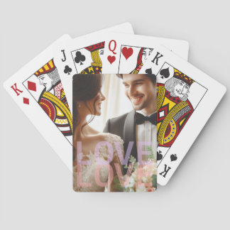 Personalized Photo for Couples and Family, LOVE Poker Cards