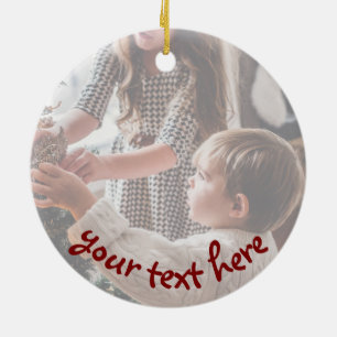 Personalized Photo for Nana Christmas Ceramic Ornament