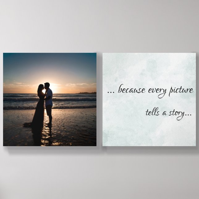 Personalized photo frame acrylic photo tile (Front Set)