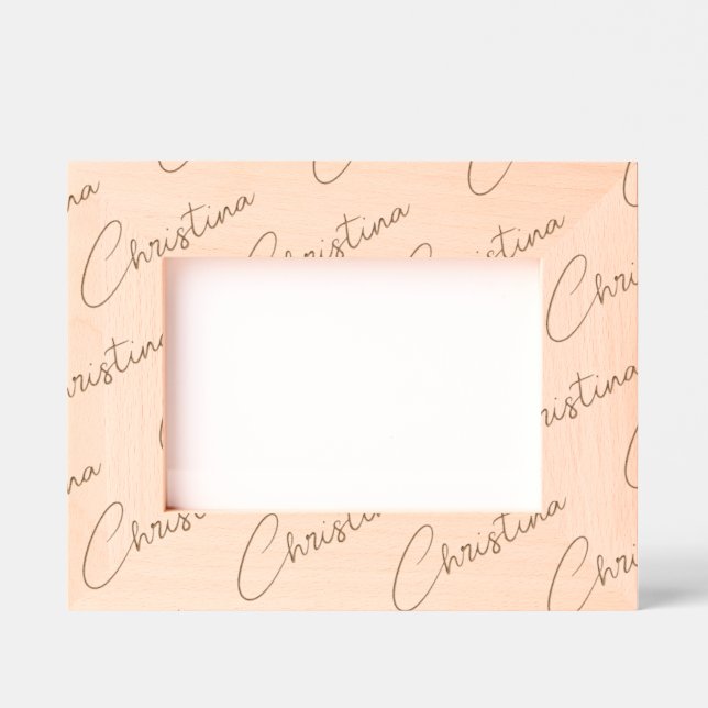 Personalized Photo Frame, Name Handwritten, 7x5,  Engraved Frames (Front)