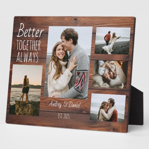 Personalized Photo Frames Wood Texture