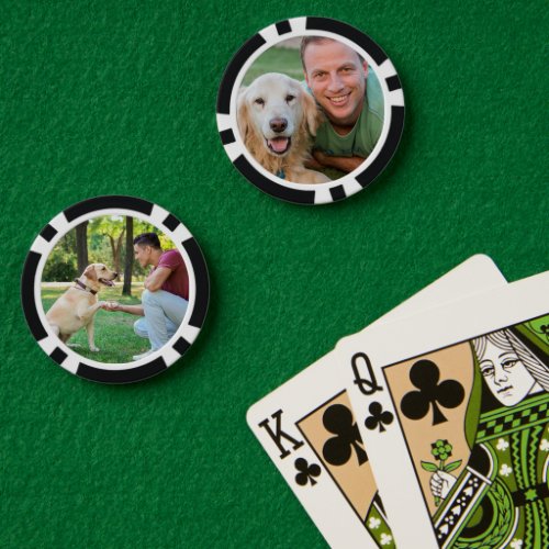 Personalized photo front  back create your own  poker chips