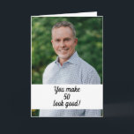 Personalized Photo Funny Brother 50th Birthday Card<br><div class="desc">Personalized Photo Funny Brother 50th Birthday, a beautiful design intended for anyone looking for beautiful birthday cards for brother, birthday cards for elder brother or birthday cards for younger brother, this one would be cool. The design features a custom photo with some personalizable text, you could put in the age...</div>