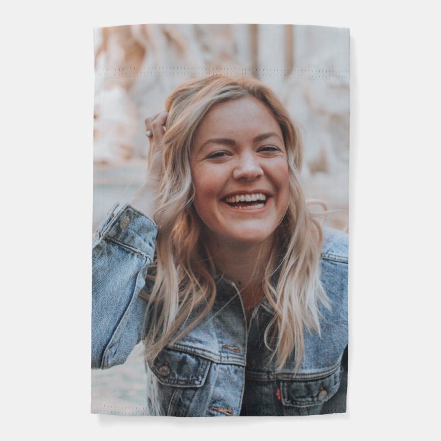 Personalized Photo Garden Flag (Front)