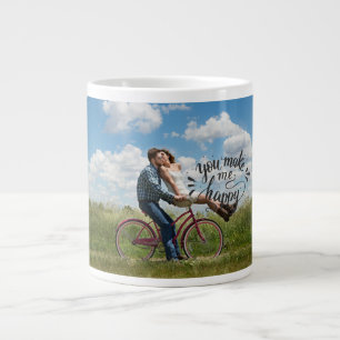 Personalized photo giant coffee mug