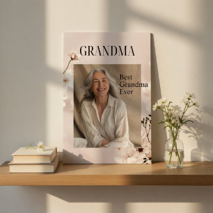 Personalized Photo Gift   Best Grandma Ever Poster