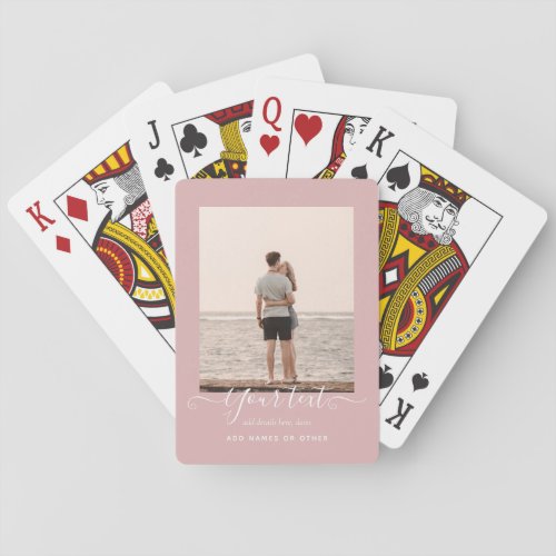 Personalized PHOTO GIFT _ Family Friends Newlyweds Playing Cards