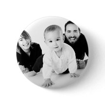 Personalized Photo Gift for Him Pin Button