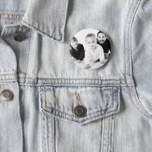 Personalized Photo Gift for Him Pin Button