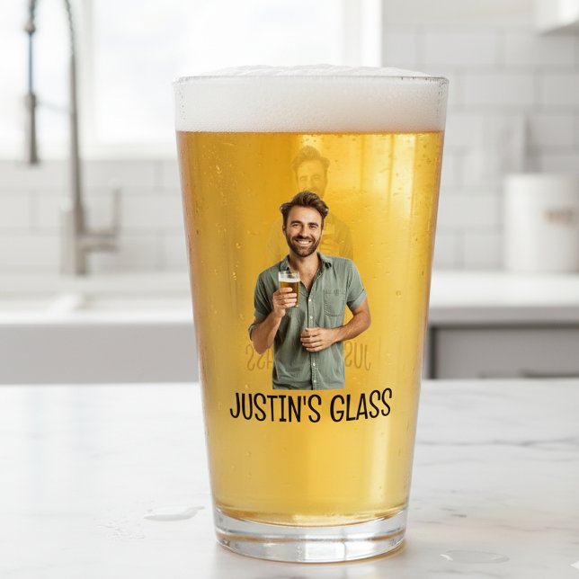 Personalized Photo Gift Monogram Glass (Creator Uploaded)