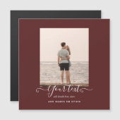 Personalized PHOTO Gifts Burgundy Theme (Front/Back)