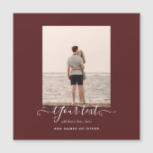Personalized PHOTO Gifts Burgundy Theme (Front)