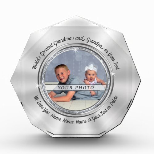 Personalized Photo Gifts for Grandparents Octagon