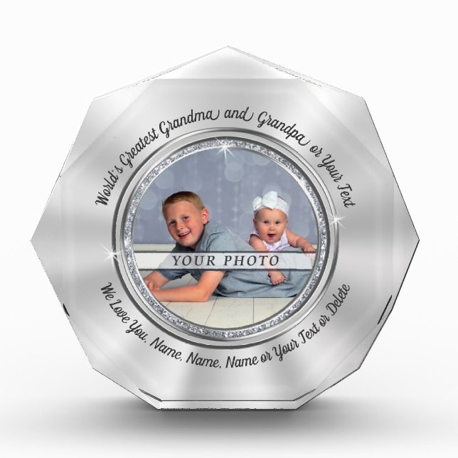 Personalized Photo Gifts for Grandparents, Octagon (Front)