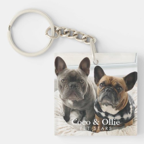 Personalized Photo Giveaway Winners Coco  Ollie Keychain
