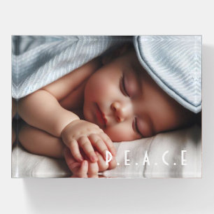 Personalized Photo Glass Photo Block Display Paperweight