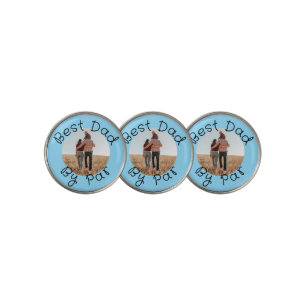 Personalized Photo Golf Gift Best Dad By Par Ball Marker