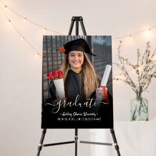 personalized photo grad party sign