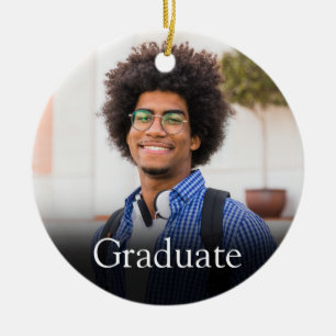 Personalized Photo Graduate Definition Ceramic Ornament