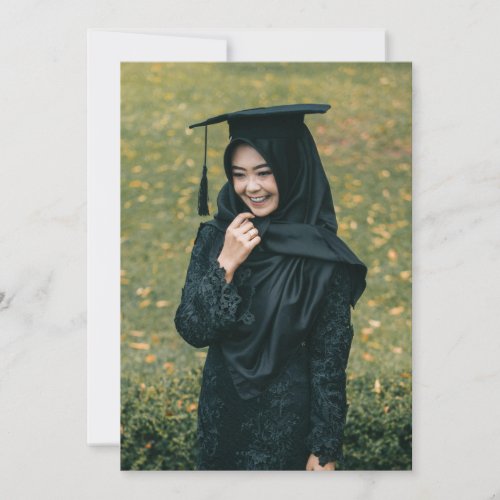 Personalized Photo Graduation Announcement