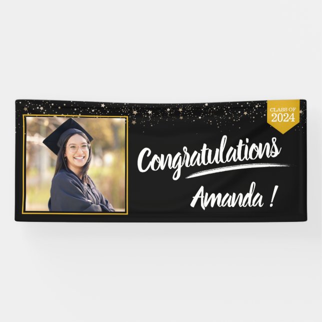 Personalized Photo Graduation Banner (Horizontal)