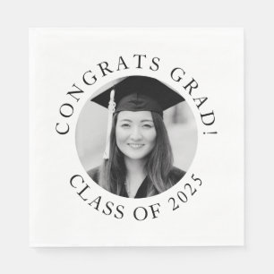 Personalized Photo Graduation Congrats Grad Party Napkins