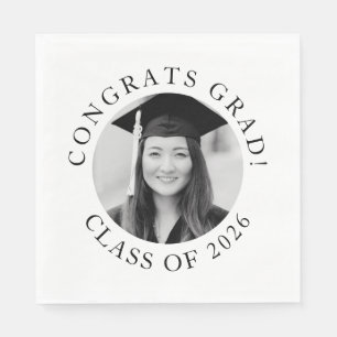 Personalized Photo Graduation Congrats Grad Party Napkins