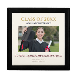 Personalized Photo Graduation Keepsake Box