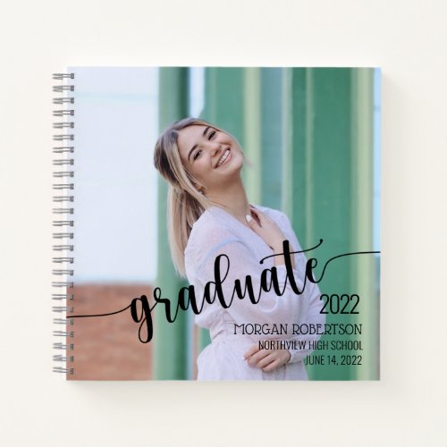 Personalized Photo Graduation Keepsake Guest Notebook
