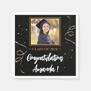 Personalized Photo Graduation Napkins