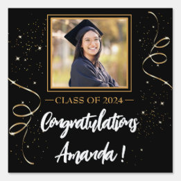 Personalized Photo Graduation Sign