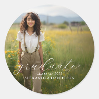 Personalized Photo Graduation Stickers