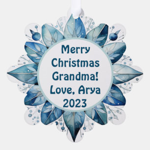 Personalized Photo Grandchild's Christmas Ornament