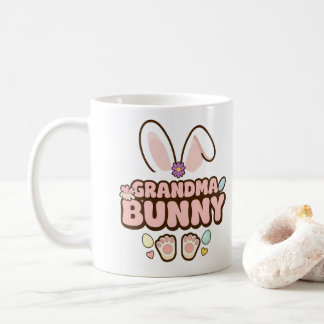 Personalized Photo "Grandma Bunny" Easter Coffee Mug