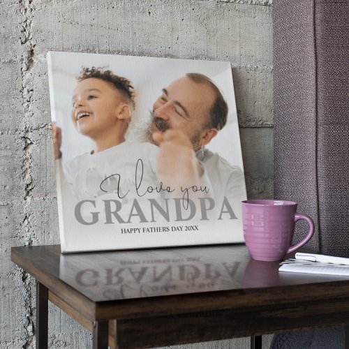 Personalized Photo Grandpa Plaque
