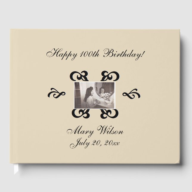 Personalized Photo Guest Book (Front)