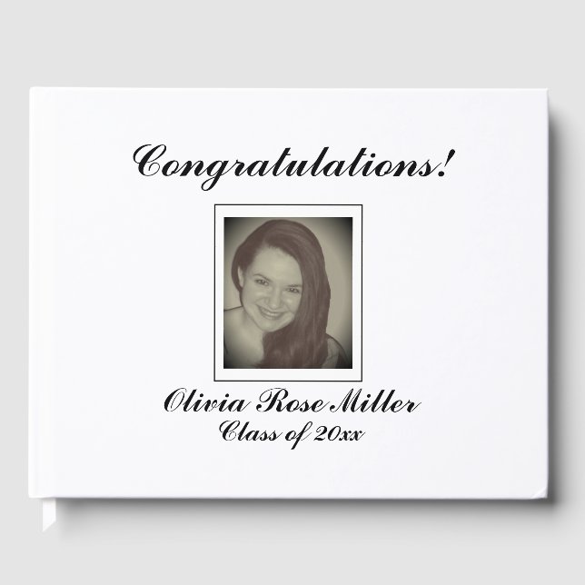 Personalized Photo Guest Book (Front)