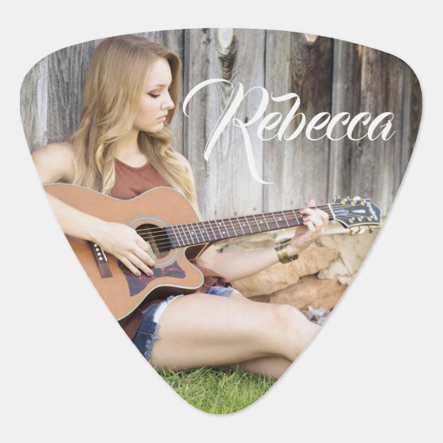 Personalized Photo Guitar Pick (Front)