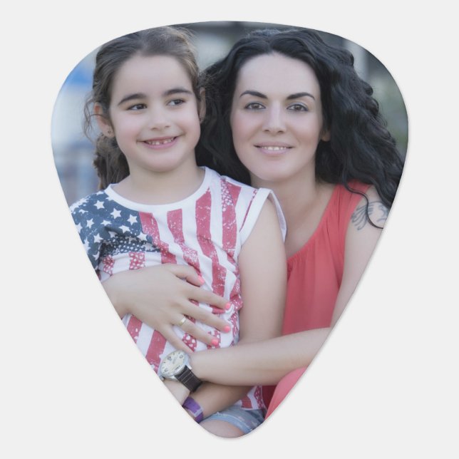 Personalized photo guitar picks. Make your own! Pick (Front)