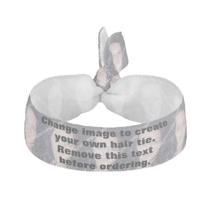Personalized photo hair tie. Make your own Ribbon Hair Tie | Zazzle