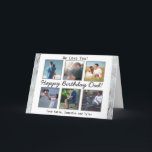 Personalized Photo Happy Birthday Dad Card<br><div class="desc">Add six of your favorite photos of dad and daughter,  dad and son or dad and family to this sweet personalized Happy Birthday Dad card.</div>