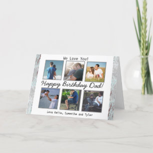 Personalized Photo Happy Birthday Dad Card