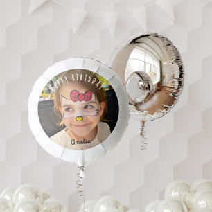 Personalized Photo Happy Birthday Kids Party Large Balloon