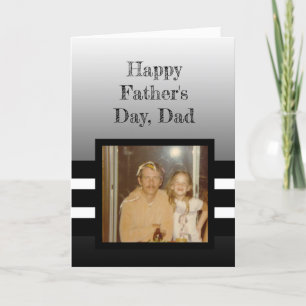 Personalized Photo Happy Fathers Day Card