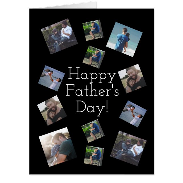 Personalized Photo Happy Father's Day Card (Front)