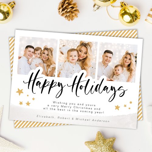 Personalized Photo Happy Holidays Christmas Card