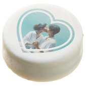 Personalized Photo Heart Chocolate Covered Oreo (Angled)