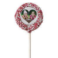 Personalized | Photo Heart Chocolate Dipped Oreo Pop
