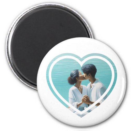 Personalized Photo Heart  Magnet