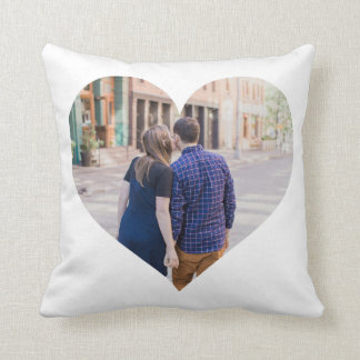 Personalized | Photo Heart Throw Pillow